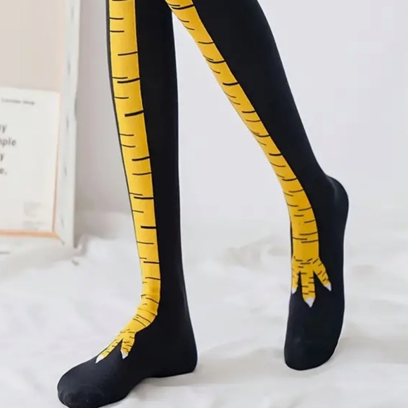 Brand new – SK12 Chicken legs socks - over the calf - FUN - Picture 6 of 6